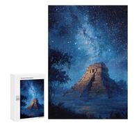 Mystical Mayan Pyramid Night Sky Puzzle 1000 Pièces Educa Jouet en Bois Cadeau Unique Décoration Intérieure Jeu Éducatif Challenge Toy Adultes Et Enfants À Partir De 14 Ans 300 PCS
