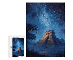 Mystical Mayan Pyramid Night Sky Puzzle 1000 Pièces Educa Jouet en Bois Cadeau Unique Décoration Intérieure Jeu Éducatif Challenge Toy Adultes Et Enfants À Partir De 14 Ans 300 PCS