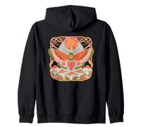 Mystical Moth Sun Moon Champignon Sweat à Capuche
