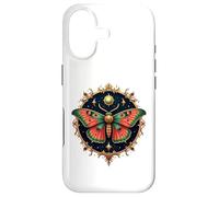 Mystical Moth with Celestial Sun and Stars Design Coque pour iPhone 17