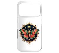 Mystical Moth with Celestial Sun and Stars Design Coque pour iPhone 17 Pro