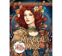 Mystical Muse: Art Nouveau Coloring Book for Relaxation