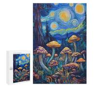 Mystical Mushroom Forest Puzzle 1000 Pièces Educa Jouet en Bois Cadeau Unique Décoration Intérieure Jeu Éducatif Challenge Toy Adultes Et Enfants À Partir De 14 Ans 1000 PCS