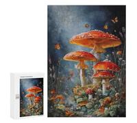 Mystical Mushroom Garden Puzzle 1000 Pièces Educa Jouet en Bois Cadeau Unique Décoration Intérieure Jeu Éducatif Challenge Toy Adultes Et Enfants À Partir De 14 Ans 300 PCS