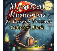 Mystical Mushrooms & Forest Friends Coloring Book: A Whimsical Coloring Book Featuring 50 Magical Creatures, Fairies, and Enchanted Woods