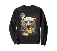 Mystical Ours Polaire Pleine Lune Arctic Art Sweatshirt