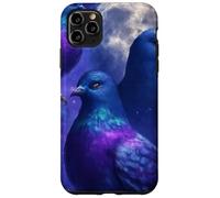 Mystical Pigeon Trio avec Full Moon Meme Art Coque pour iPhone 11 Pro Max
