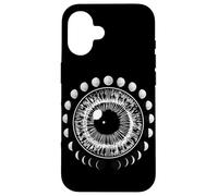 Mystical Psychedelic Eye Eye Moon Phases Coque pour iPhone 16