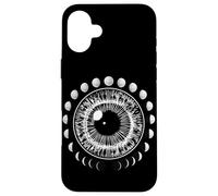 Mystical Psychedelic Eye Eye Moon Phases Coque pour iPhone 16 Plus