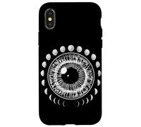 Mystical Psychedelic Eye Eye Moon Phases Coque pour iPhone X/XS
