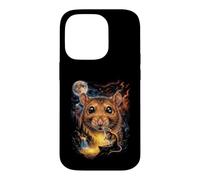 Mystical Rat Géant Pleine Lune Nature Art Coque pour iPhone 14 Pro
