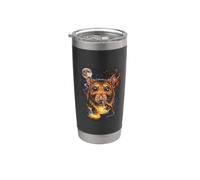 Mystical Rat Géant Pleine Lune Nature Art Gobelet isotherme en acier inoxydable double paroi