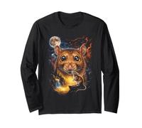 Mystical Rat Géant Pleine Lune Nature Art Manche Longue