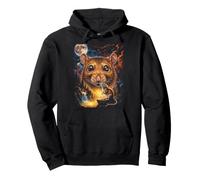 Mystical Rat Géant Pleine Lune Nature Art Sweat à Capuche