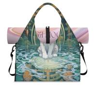 Mystical Sac de sport ethnique tigre avec compartiment à chaussures Sac de week-end Sac fourre-tout Cabine Bagage Cabine pour Gym Yoga Voyage, couleur, L, Sac de voyage