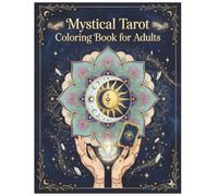 Mystical Tarot Coloring Book for Adults: 50 Gypsy-Inspired Boho Mystical Illustrations for Stress Relief | Single-Sided Pages for Easy Coloring