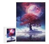Mystical Tree Reflection Night Sky Puzzle 1000 Pièces Educa Jouet en Bois Cadeau Unique Décoration Intérieure Jeu Éducatif Challenge Toy Adultes Et Enfants À Partir De 14 Ans 500 PCS