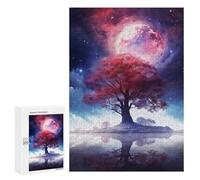 Mystical Tree Reflection Night Sky Puzzle 1000 Pièces Educa Jouet en Bois Cadeau Unique Décoration Intérieure Jeu Éducatif Challenge Toy Adultes Et Enfants À Partir De 14 Ans 300 PCS