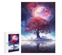 Mystical Tree Reflection Night Sky Puzzle 1000 Pièces Educa Jouet en Bois Cadeau Unique Décoration Intérieure Jeu Éducatif Challenge Toy Adultes Et Enfants À Partir De 14 Ans 1000 PCS