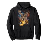 Mystical Wallaby-Lièvre Pleine Lune Nature Art Sweat à Capuche