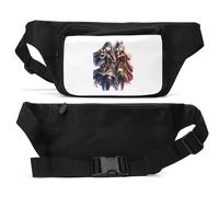 Mystical Warriors in Elaborate Armor Sac banane unisexe Noir