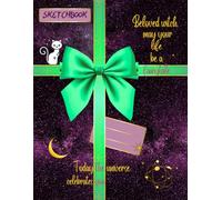 Mystical Witchy Sketchbook for Dreamy Artists: Magical Drawing Pad for Baby Boho Witches, Spiritual Folk, Modern Mystics | celestial galaxy cover