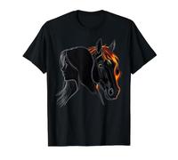 Mystical Woman Cheval Spirit Crinière de feu T-Shirt Graphique avec Valeur