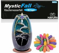 MysticFall Chute d'eau d'encens reflux Encensoir Cône d'odeur Brûleur d'encens