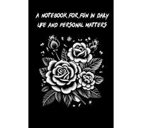 MysticRose Notebook: DarkBloom Memoir Notebook, 120 lined pages, 6" x 9"