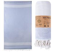 MyStilo® Serviette de plage - Serviette de sauna XXL - Serviette de bain épaisse et douce - 100 x 200 cm - Séchage rapide - Serviette de hammam de qualité supérieure pour hommes, femmes, yoga et