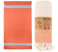 MyStilo Serviette de plage - Serviette de sauna XXL - Serviette de bain épaisse et douce - 100 x 200 cm - Séchage rapide - Serviette de hammam de qualité supérieure avec motif diamant pour hommes