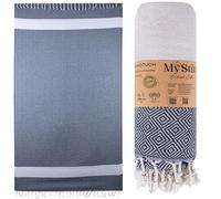 MyStilo® Serviette de plage - Serviette de sauna XXL - Serviette de bain épaisse et douce - 100 x 200 cm - Séchage rapide - Serviette de hammam de qualité supérieure pour hommes, femmes, yoga et
