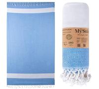 MyStilo Serviette de plage - Serviette de sauna XXL - Serviette de bain épaisse et douce - 100 x 200 cm - Séchage rapide - Serviette de hammam de qualité supérieure avec motif diamant pour hommes