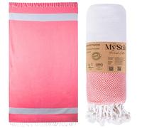 MyStilo® Serviette de plage - Serviette de sauna XXL - Serviette de bain épaisse et douce - 100 x 200 cm - Séchage rapide - Serviette de hammam de qualité supérieure pour hommes, femmes, yoga et