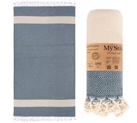 MyStilo® Serviette de plage - Serviette de sauna XXL - Serviette de bain épaisse et douce - 100 x 200 cm - Séchage rapide - Serviette de hammam de qualité supérieure pour hommes, femmes, yoga et
