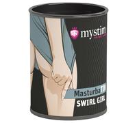Mystim MasturbaTIN Swirl Girl - masturbateur ondulé (blanc)