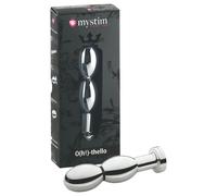 mystim O(h!)-thello - plug anal électro à boules - argent