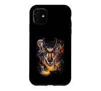 Mystique Antilope D'Amérique Pleine Lune Art Nature Coque pour iPhone 11