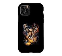 Mystique Antilope D'Amérique Pleine Lune Art Nature Coque pour iPhone 11 Pro