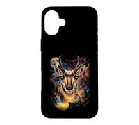 Mystique Antilope D'Amérique Pleine Lune Art Nature Coque pour iPhone 16 Plus