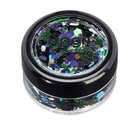 Mystique Brillant épais par Moon Glitter - 100% de paillettes cosmétique pour le visage, le corps, les ongles, les cheveux et les lèvres - 3g - Galaxie