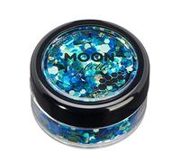 Mystique Brillant épais par Moon Glitter - 100% de paillettes cosmétique pour le visage, le corps, les ongles, les cheveux et les lèvres - 3g - Atlantis