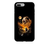 Mystique Cochon d'Inde Hurlant à la forêt Lunaire Coque pour iPhone 7 Plus/8 Plus
