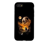 Mystique Cochon d'Inde Hurlant à la forêt Lunaire Coque pour iPhone SE (2020) / 7/8