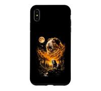 Mystique Cochon d'Inde Hurlant à la forêt Lunaire Coque pour iPhone XS Max