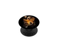 Mystique Cochon d'Inde Hurlant à la forêt Lunaire PopSockets PopGrip Adhésif