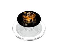 Mystique Cochon d'Inde Hurlant à la forêt Lunaire PopSockets PopGrip pour MagSafe