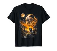 Mystique Cochon d'Inde Hurlant à la forêt Lunaire T-Shirt