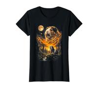 Mystique Cochon d'Inde Hurlant à la forêt Lunaire T-Shirt Graphique avec Valeur