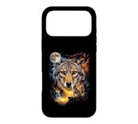 Mystique Coyote Pleine Lune Art Sauvage Coque pour iPhone 17 Pro Max